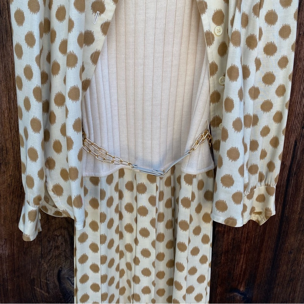 Joseph Magnin Polka Dot Two Piece Dress & Jacket 1970’s Vintage size Small - Picture 16 of 16